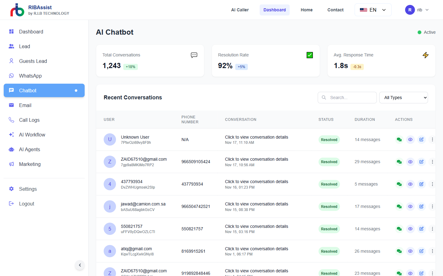 Chatbot Configuration